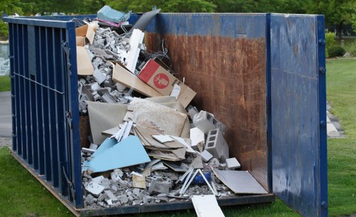 Rubbish clearance team at work in Wembley