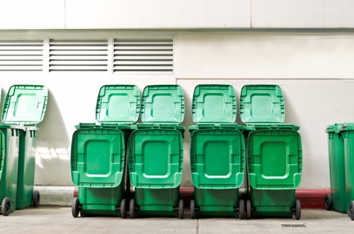 Residential rubbish clearance services in action