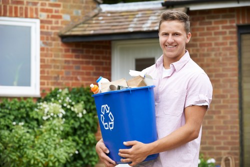 Garden waste piled for removal from a suburban property in the Wembley area