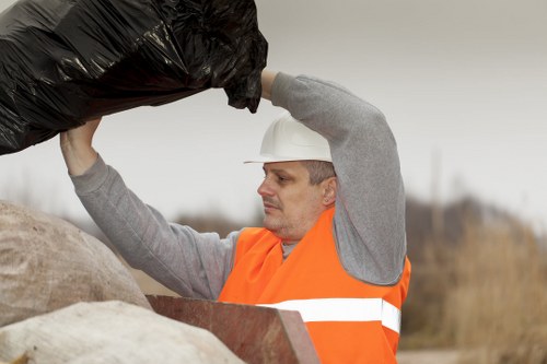 Professional rubbish removal team